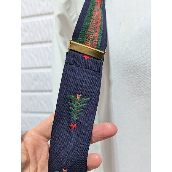 Unbranded Men's Multi-Color Christmas Tree Pattern Suspenders - Picture 7 of 7